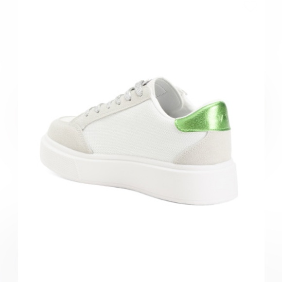 Vintage Havana Lexa Fashion Sneakers White & Gray Women’s Size 7.5 Green Star - Picture 2 of 10